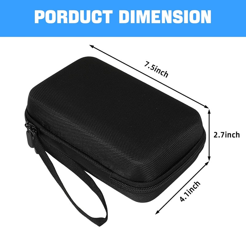 HESPLUS Case Compatible with WOLFBOX MF100 /MF50 Electric Air Duster – Travel Portable Zippered Storage Bag, Black (Case Only) - Image 4